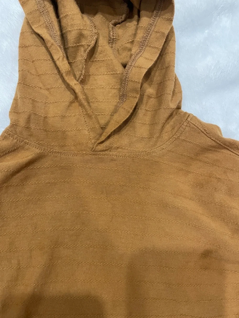 Carter's Rust Colored Hooded Long Sleeve Tee.